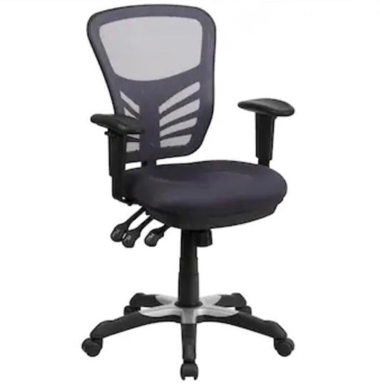 Office Chair Dark Gray Adjustable  Swivel Mesh Executive Chair