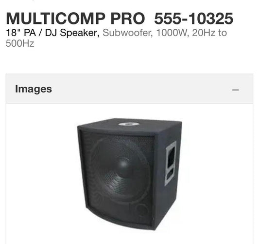Speaker Multicomp Pro
